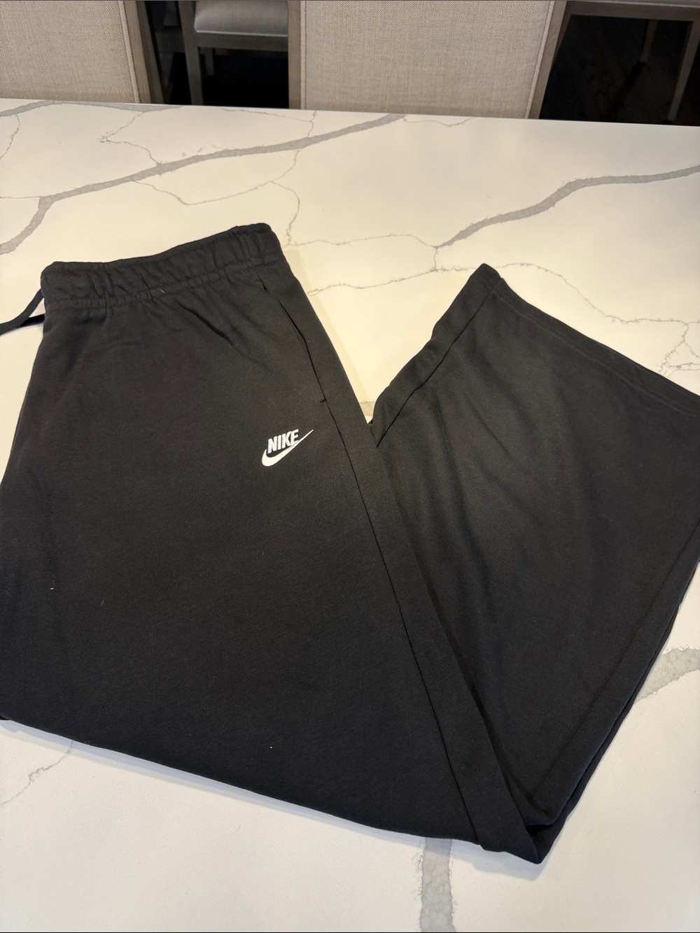 Women’s Nike Black Joggers with White Swoosh